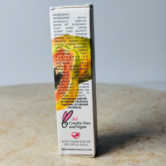 New Seraphine Botanicals‎ Glow Lip Mask PAPAYA + BAUME 15g Full Size - Picture 5 of 5